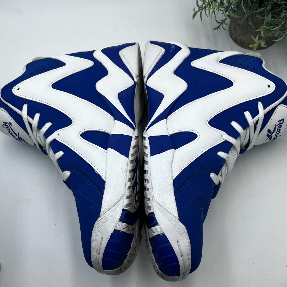 Reebok Kamikaze II Letter of Intent Shoes Dark Royal Blue & White Mens Size 9.5 - Picture 6 of 16
